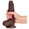 LIKETRUE Gode réaliste Slidy Cock 12.5 x 3.8cm Marron